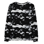 Recycled white unisex Felpa sweatshirt with all-over Serpentine Columbiana Puma’s Return print by Daemon Luxury.