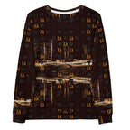 All-over print white unisex hoodie featuring Nightfather Luv graphic from Cannibal Winters by Daemon Luxury.