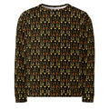 Unisex white Sun Glow California Felpa sweatshirt by Daemon Luxury with all-over print and recycled fabric detail.