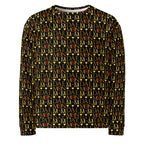 Unisex white Sun Glow California Felpa sweatshirt by Daemon Luxury with all-over print and recycled fabric detail.