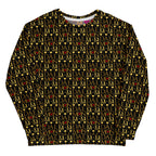 White Sun Glow California Felpa by Daemon Luxury featuring all-over-print recycled unisex sweatshirt with vibrant design.