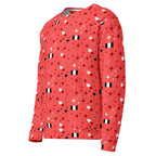 Unisex white recycled felpa sweatshirt with all-over Stardust pattern from Daemon Luxury featuring Tarmin’s Heart design.