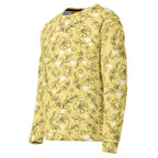 Daemon Luxury Florette Rebirth full moon unisex sweatshirt with all-over recycled print, white color, left-front view