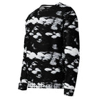Daemon Luxury Serpentine Columbiana Felpa sweatshirt with all-over recycled print, unisex design, white color, left-front view