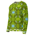 White Daemon Luxury Belly Red’s Garden (Rebirth) unisex sweatshirt with all-over garden print and recycled fabric detail.
