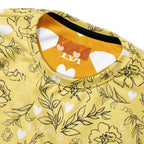 Daemon Luxury Florette Rebirth Full Moon unisex sweatshirt with all-over print on white recycled fabric.