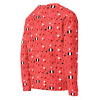 White Daemon Luxury Eternal Stardust Felpa all-over-print recycled unisex sweatshirt, shown from the right back angle.