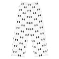Daemon EMBLEM Relay Lounge unisex wide-leg pants with all-over white print and comfortable relaxed fit.