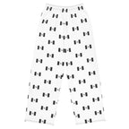 Daemon EMBLEM Relay Lounge unisex wide-leg pants with all-over white print and comfortable relaxed fit.