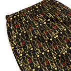 Sun Glow California women's silk pajama pants by Daemon Luxury with all-over white print, comfortable and stylish sleepwear.