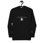 Black cotton hoodie with Potrero Hill Coyote design from ST. Francis and Friends, featuring a front view of the unisex pullover.