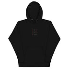 Daemon Luxury Supreme Models Widowed cotton hoodie in black, featuring a front design and a comfortable pullover style.