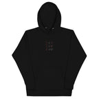 Black Daemon Luxury Supreme Models (Widowed) cotton hoodie with hood, front design, and unisex fit.