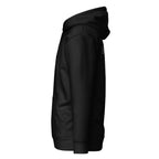 Black Daemon Stealth Pardon unisex cotton hoodie with a front pocket and hood, casual and comfortable pullover sweatshirt.
