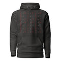 Daemon Luxury SUPREME MODELS Elemental Powers unisex cotton hoodie in charcoal heather, featuring front design and premium fabric.