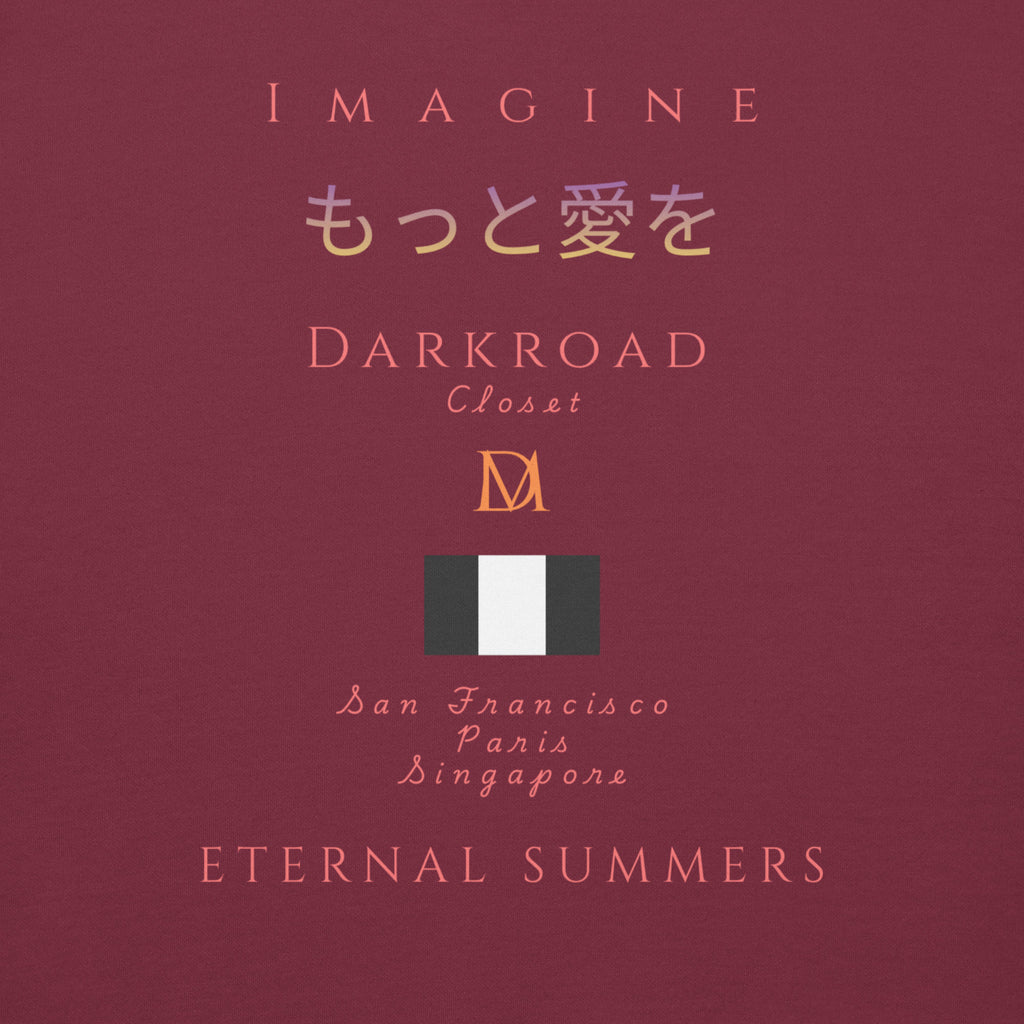 Daemon Bond Approach cotton hoodie with maroon color, unisex pullover design and hood, visible back detail.