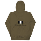Daemon Autumn Dim MILITANT cotton hoodie with military green color, featuring a comfortable unisex pullover design and hood.
