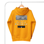 Daemon Gold Tender Bandit cotton hoodie with hood and front pocket, featuring a stylish unisex design and premium cotton fabric.