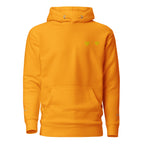 Unisex Daemon Gold Tender Bandit cotton hoodie with front gold logo and hood, made from premium cotton fabric.