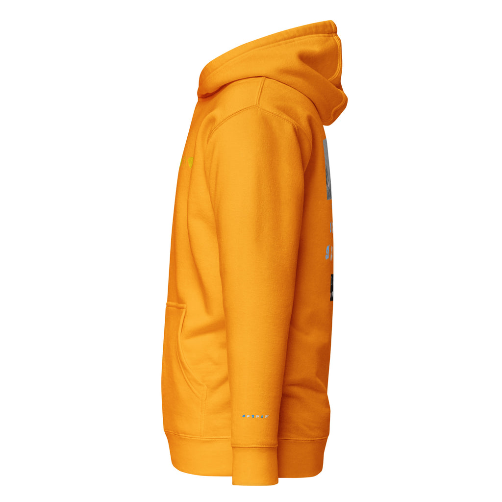 Unisex Daemon Gold Tender Bandit cotton hoodie with a hood, featuring a premium cotton fabric and gold accents.