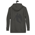 Daemon Angelic Stealth unisex cotton hoodie with a vintage black design and hood, featuring a stylish, comfortable pullover fit.