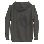 Daemon Angelic Stealth unisex cotton hoodie with black vintage design and front pocket.