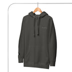Daemon Angelic Stealth unisex cotton hoodie with a hood and vintage black color, showcasing a sleek and comfortable pullover design.