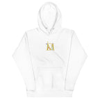 White Daemon Las Palmas Felpa Cappucio hoodie with front pocket and drawstrings, comfortable cotton-heritage unisex pullover.