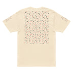 Daemon Luxury Speckled Diamonds Premio il Man men's short-sleeve T-shirt in vintage white, cotton fabric with diamond-knit pattern.