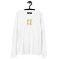 Men's fitted white long-sleeve shirt from Daemon's Gloomy Runners Lunar collection, featuring a clean, casual design.