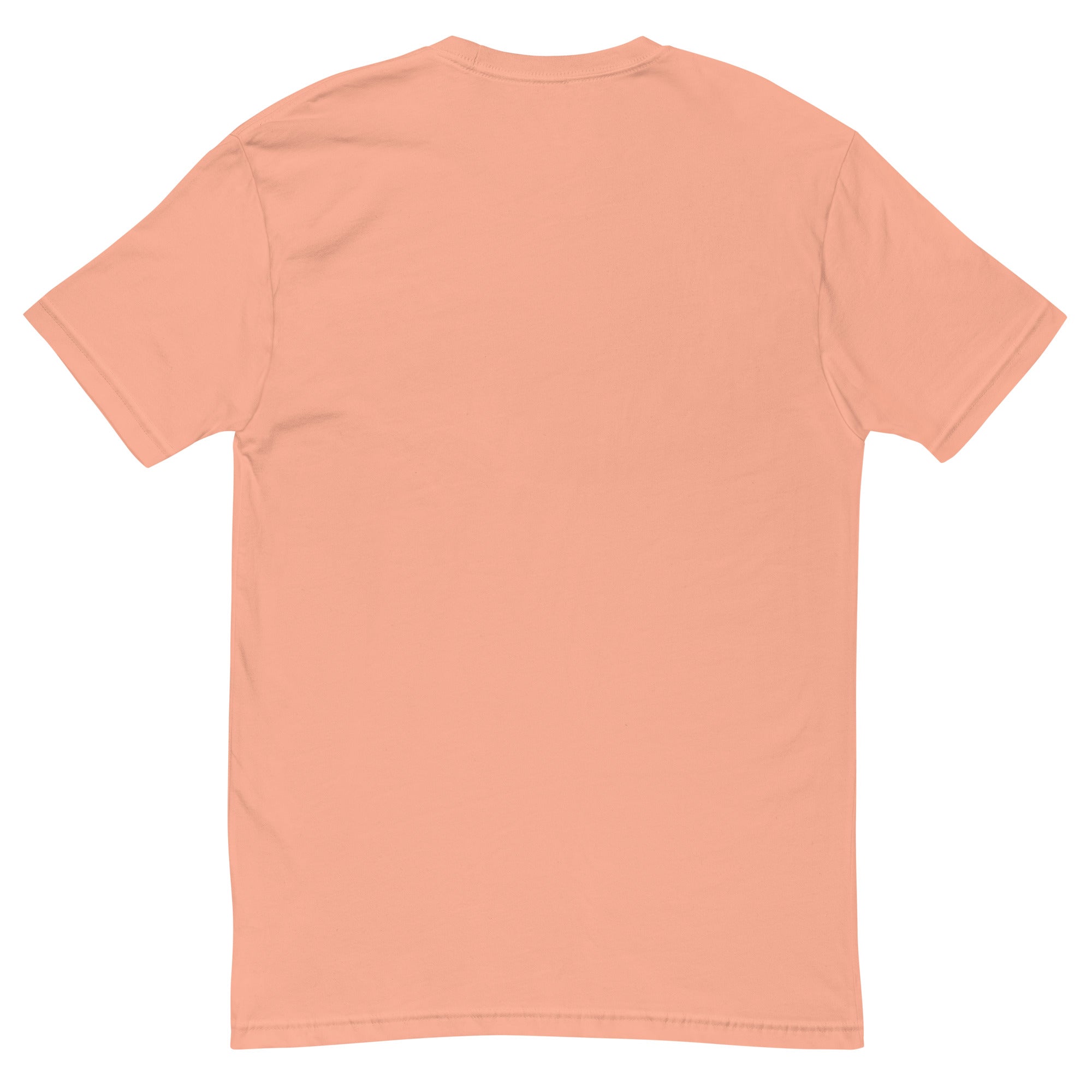 Men's fitted Sunset Seed T-shirt in desert pink with back design by Daemon Luxury Honeybee California collection.