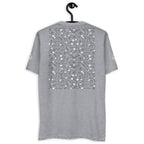 Daemon Luxury Florette Rebirth men's fitted T-shirt in heather grey, shown from the back with a sleek, casual design.