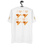 Daemon Gloomy Runners Lunar men's fitted white short-sleeve T-shirt shown from the back, casual style with a sleek fit.