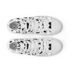White men's high-top canvas shoes from Daemon's Dim Diamonds Artica Blizzard collection featuring stylish design.