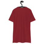 Daemon Distilled Blood heavyweight men's T-shirt in brick red, featuring a bold back print and premium cotton fabric.