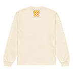 Daemon Luxury Frosted Diamonds Timbrata unisex heavyweight long-sleeve ecru shirt with back design