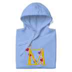 Daemon Luxury Overseas Scale Paco unisex Carolina Blue hoodie with front pocket and hood, premium pullover sweatshirt.