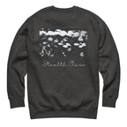 Daemon Serpentine Columbiana .1 unisex charcoal heather sweatshirt, premium felpa with back design.