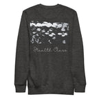 Daemon Serpentine Columbiana .1 unisex charcoal heather sweatshirt with a detailed back design.