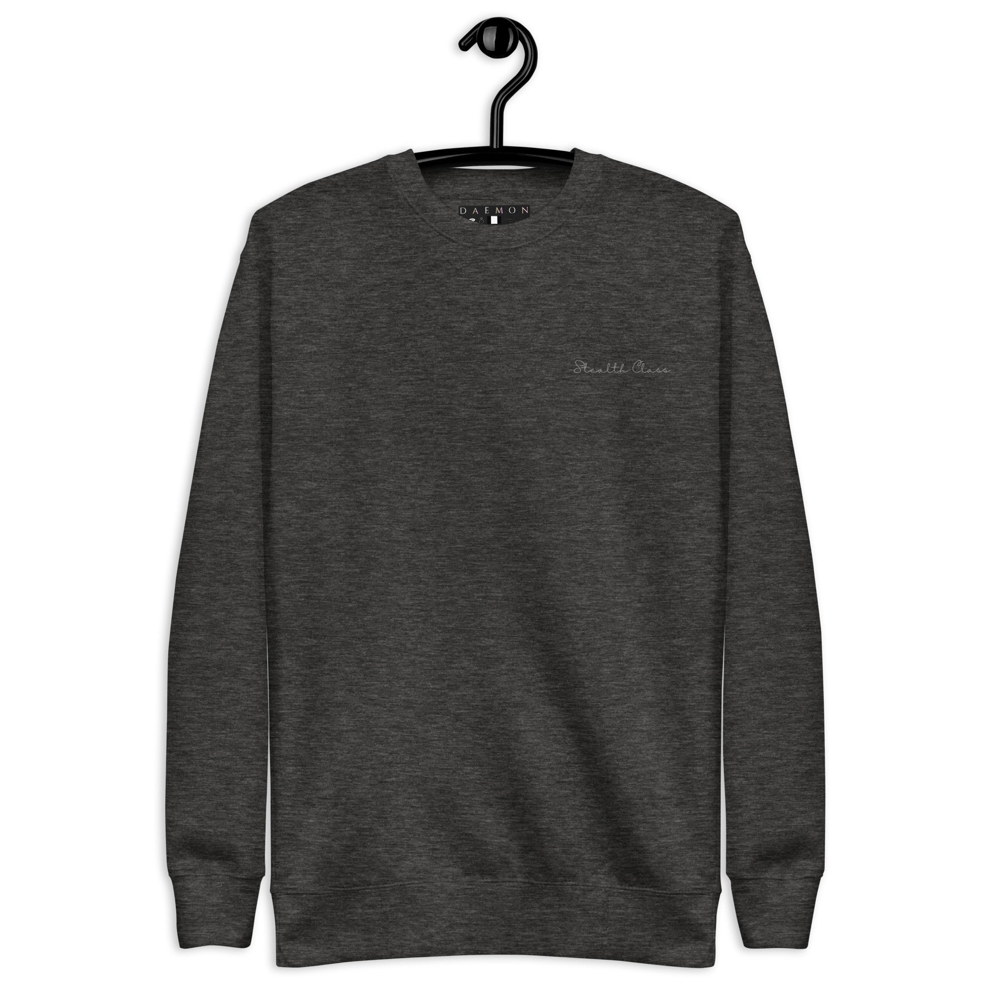 Daemon Serpentine Columbiana .1 unisex premium charcoal Heather sweatshirt front view