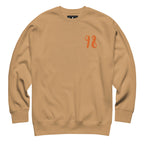 Unisex khaki Honey Butter Daemon sweatshirt with front graphic, soft premium cotton fabric, casual stylish sweatshirt.