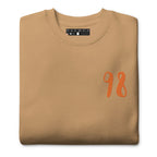 Unisex khaki Honey Butter Felpa sweatshirt by Daemon, featuring a premium casual design with front view.