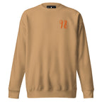 Daemon Honey Butter unisex sweatshirt in khaki, featuring a cozy, premium design with a front view and stylish fit.