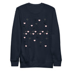 Daemon Oceanic Nights unisex navy blazer sweatshirt, premium cotton hoodie with back design, stylish and comfortable casual wear.