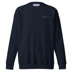 Daemon Oceanic Nights unisex navy blazer sweatshirt, premium fleece pullover with front design and comfortable fit.