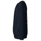 Daemon Oceanic Nights unisex navy blazer sweatshirt with a relaxed fit and premium cotton fabric.