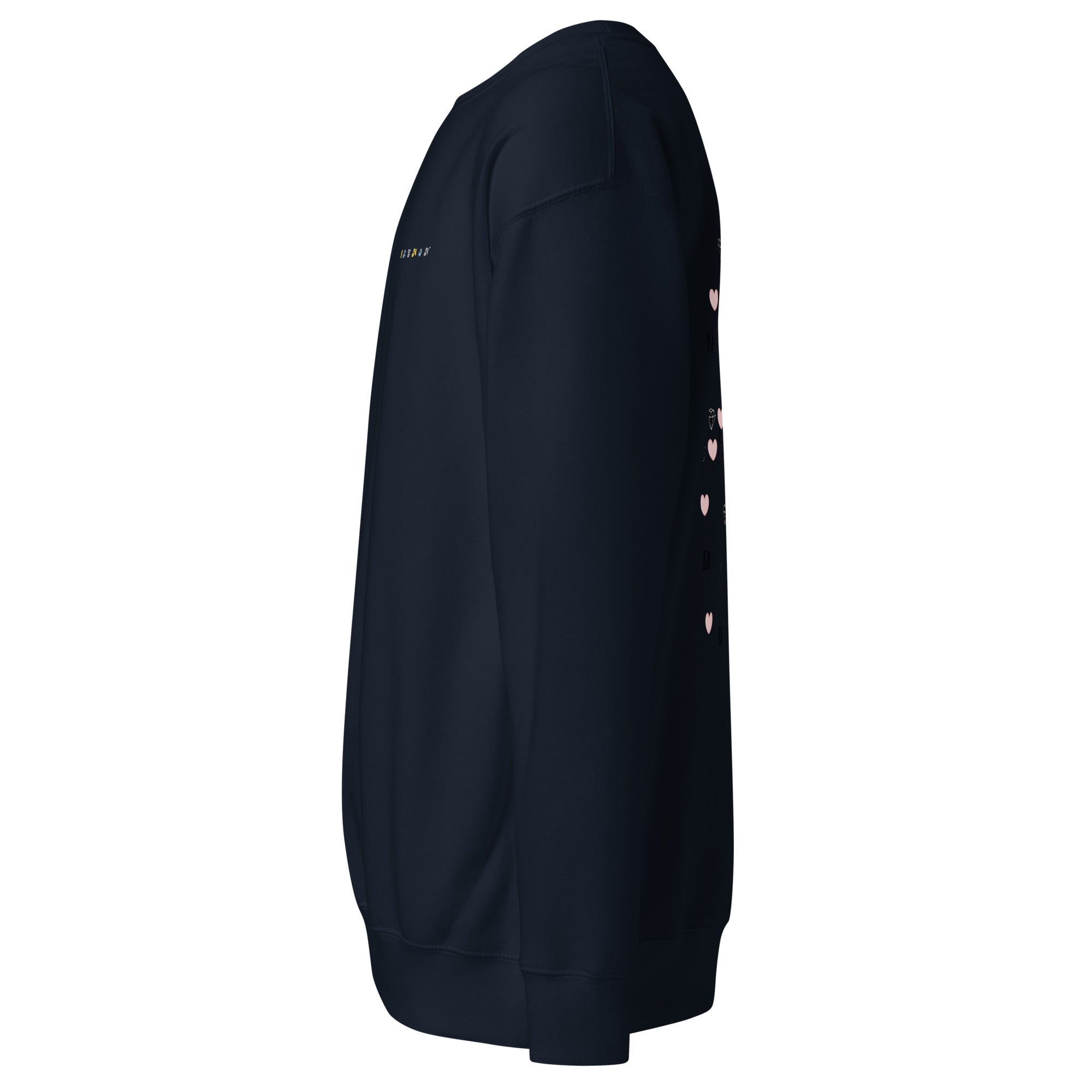 Daemon Oceanic Nights unisex navy blazer sweatshirt with a relaxed fit and premium cotton fabric.