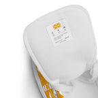 White Daemon Luxury Frosted Diamonds Tarmin Honeybees female high-top canvas shoes with branding details.