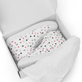 White high-top canvas shoes for women featuring speckled diamond design by Daemon Luxury.