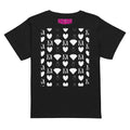 Women's high-waisted black tee featuring frosted diamond details from Daemon Luxury's Premio il Woman collection.
